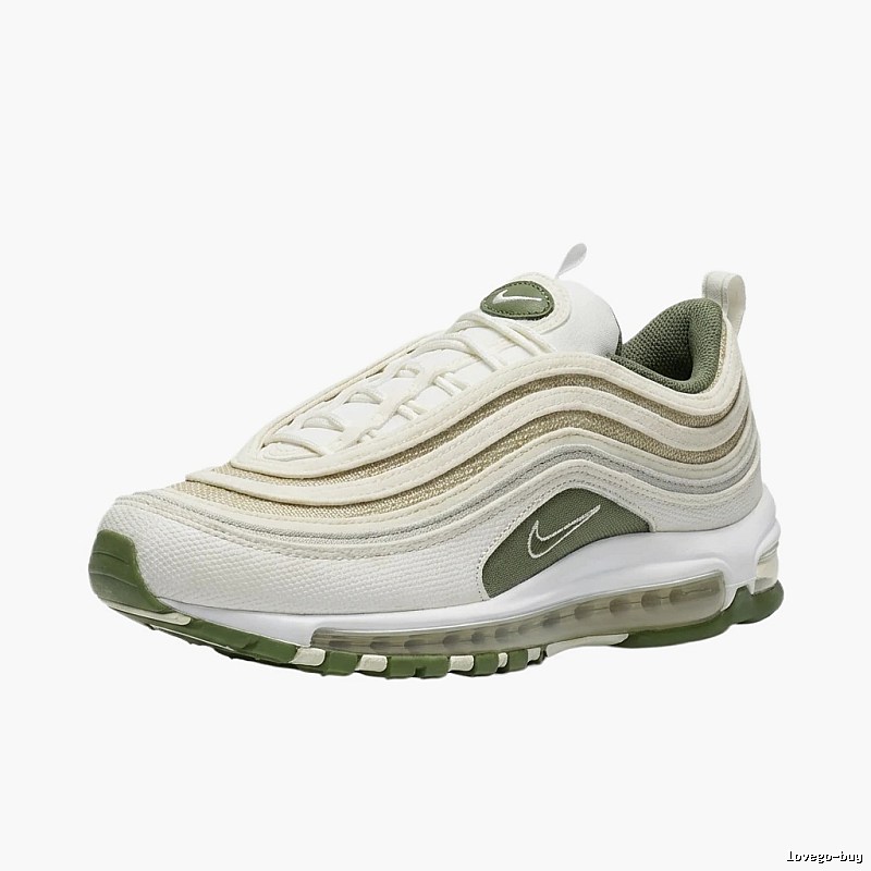 Nike Air Max 97 Retro Style White and Green Shoes