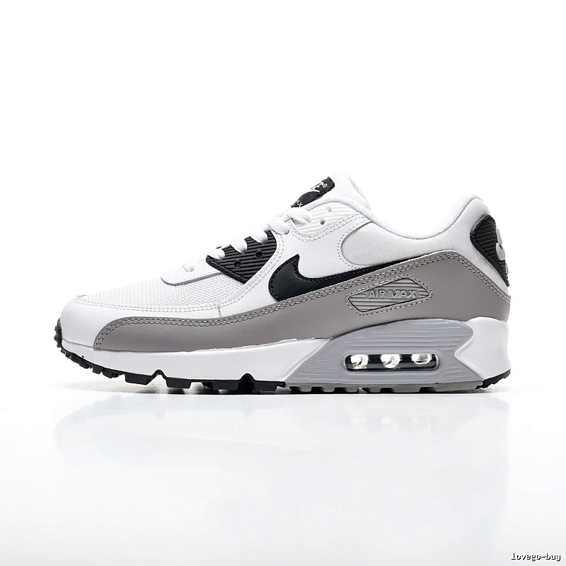 Nike Air Max retro-style gray and white sports shoes