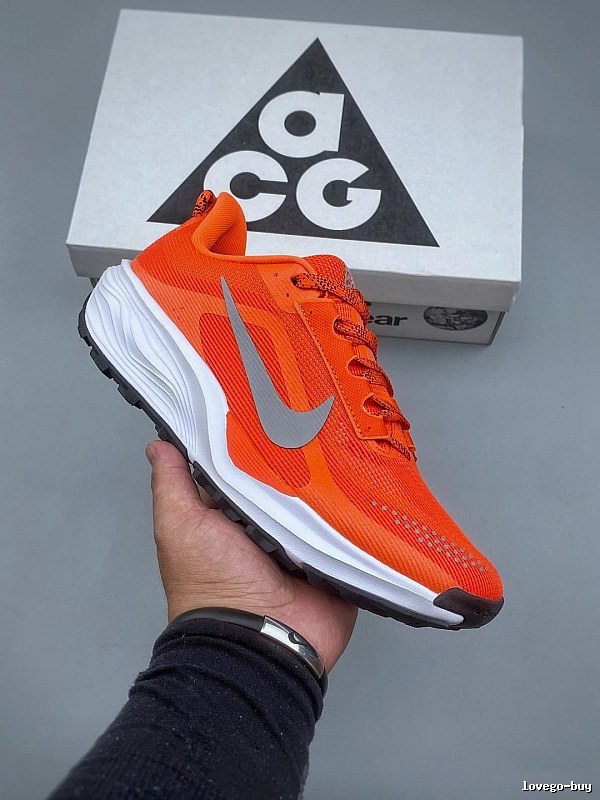 Nike Road Runners with Contrast Swoosh in Bright Orange