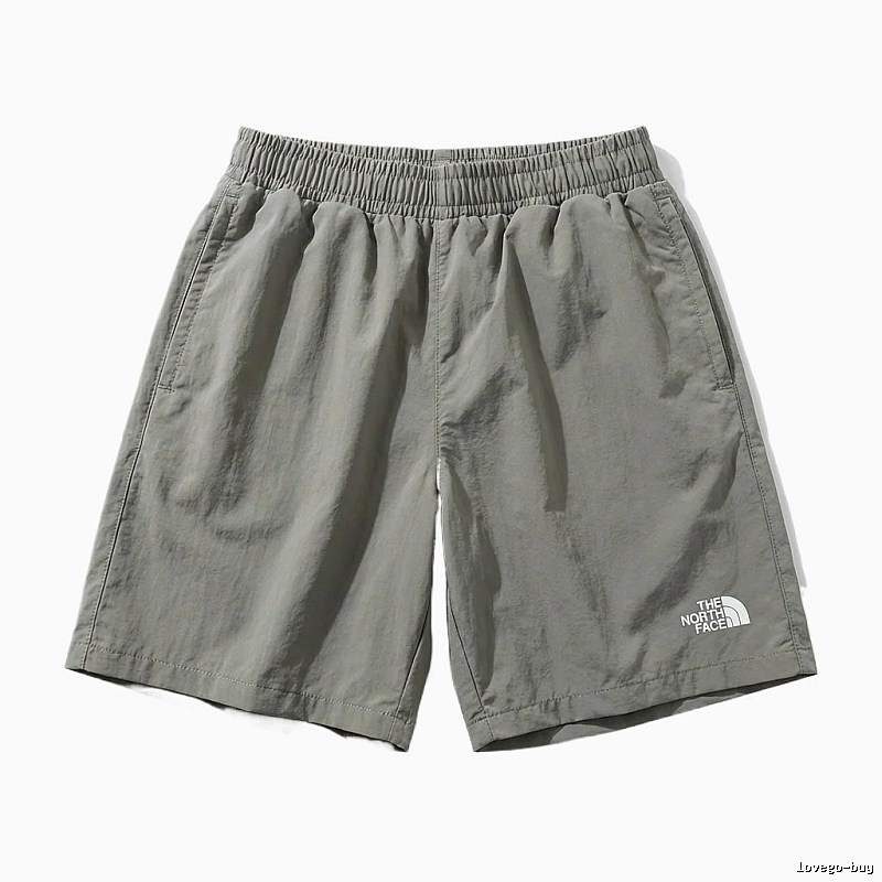 North Face casual style gray-green shorts