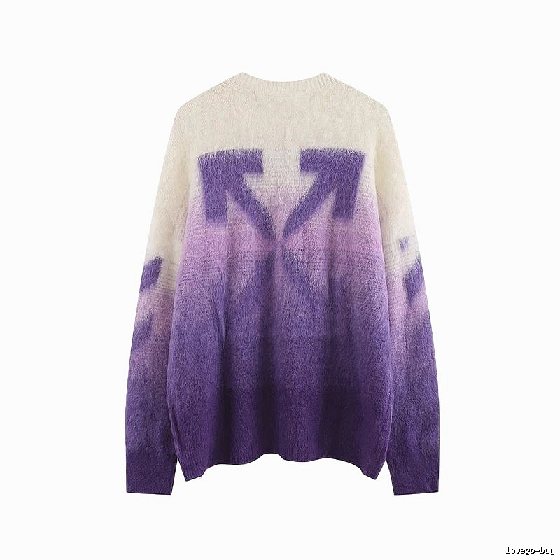 Off-White Gradient Trendy Sweater