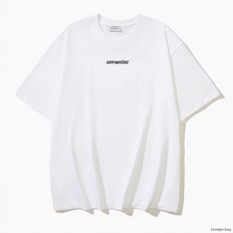 Off-White minimalist style white T-shirt