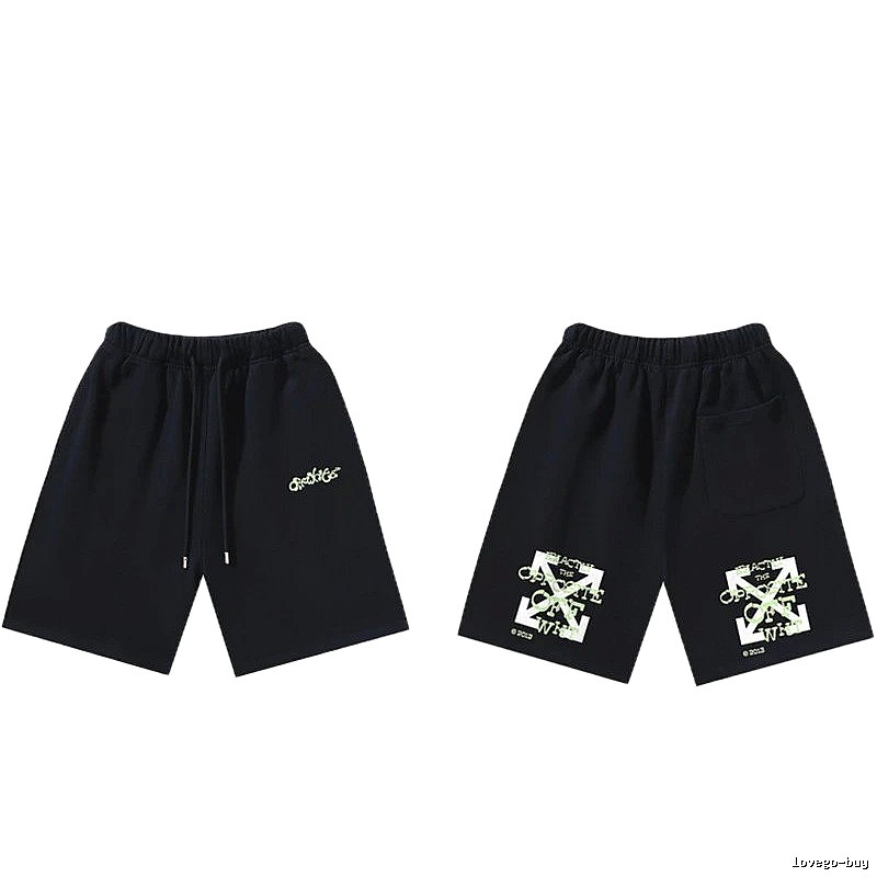 Off-White Style 008 Trendy Black Shorts