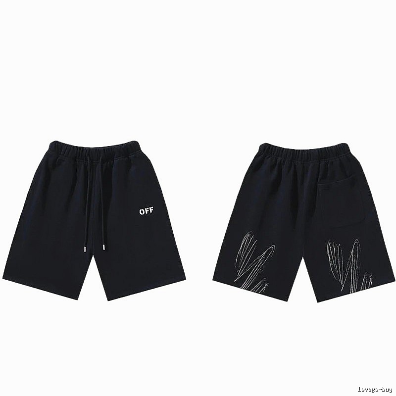Off-White Style 011 Trendy Black Shorts