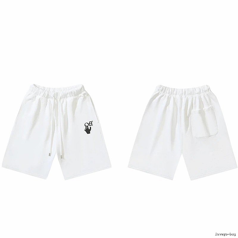 Off-White trendy brand style white shorts