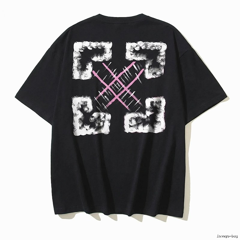 Off-White Trendy Style Black T-shirt