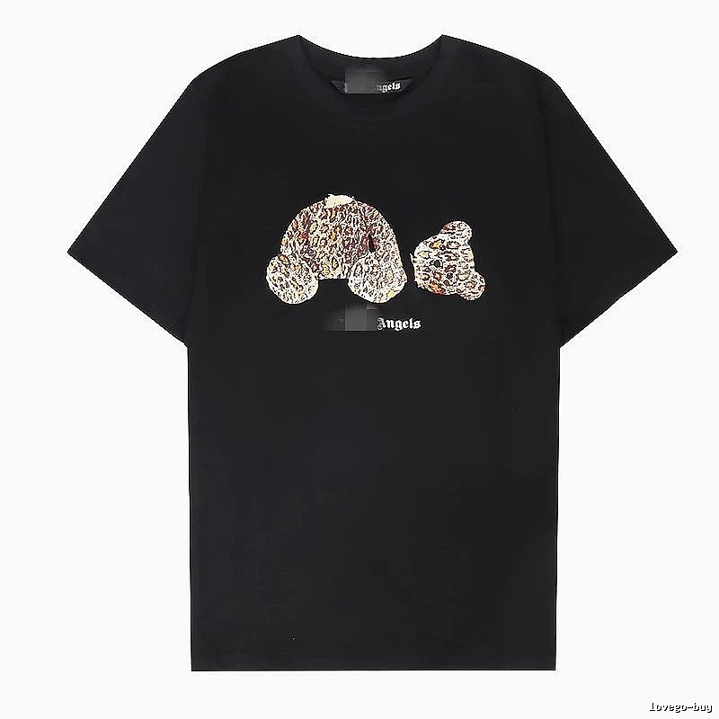 Palm Angels Statement Bear graphic T-shirt White Colorful Bear for Easy Pairing