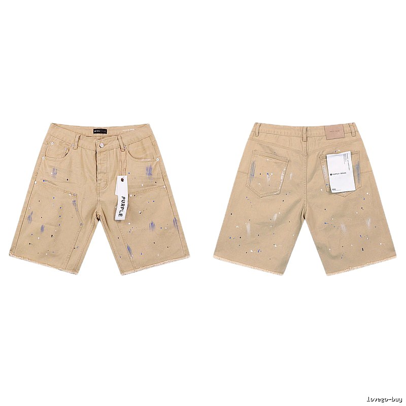 PurpleGodspeed Ink-splashing Style Khaki Shorts