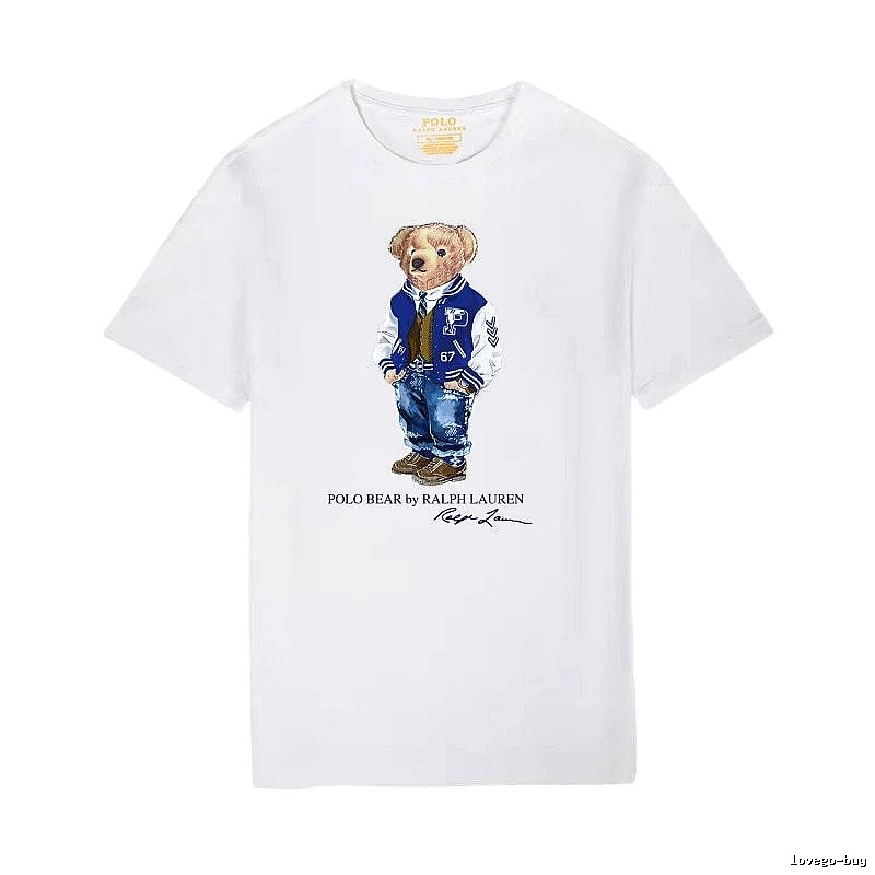 Ralph Lauren Bear Trend Brand White T-shirt