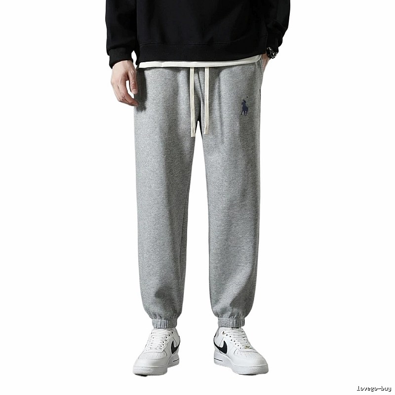 Ralph Lauren fleece-lined casual gray sweatpants