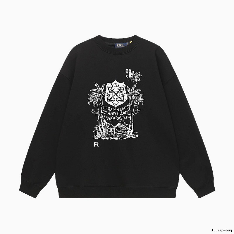 Ralph Lauren island-style black sweatshirt