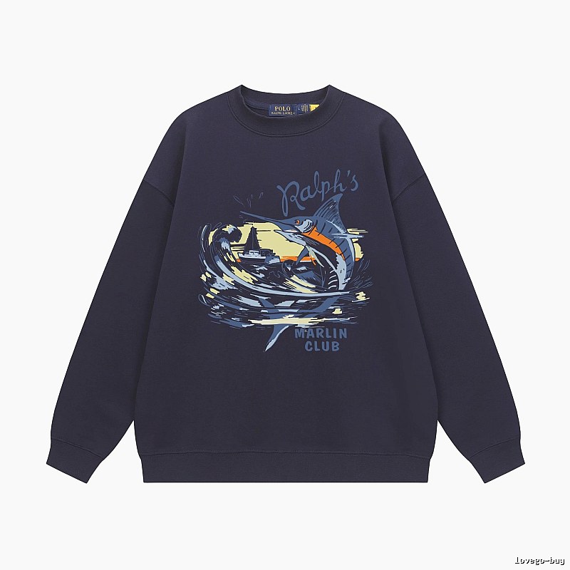 Ralph Lauren Marin Club Navy Blue Sweatshirt