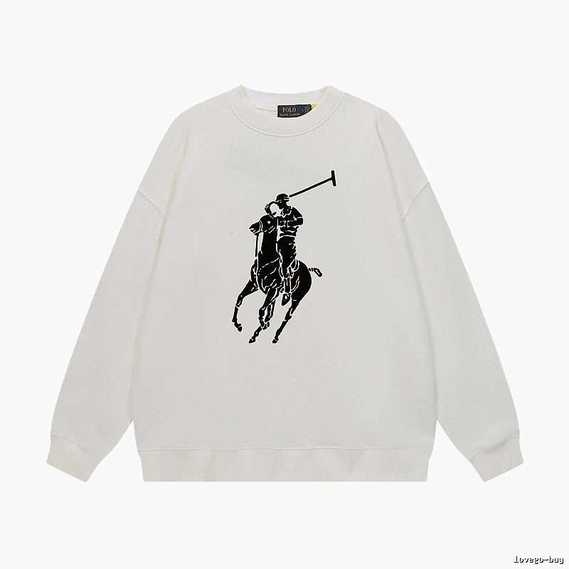 Ralph Lauren Polo Retro Style White Sweatshirt
