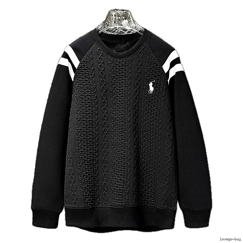 Ralph Lauren retro-style black sweatshirt
