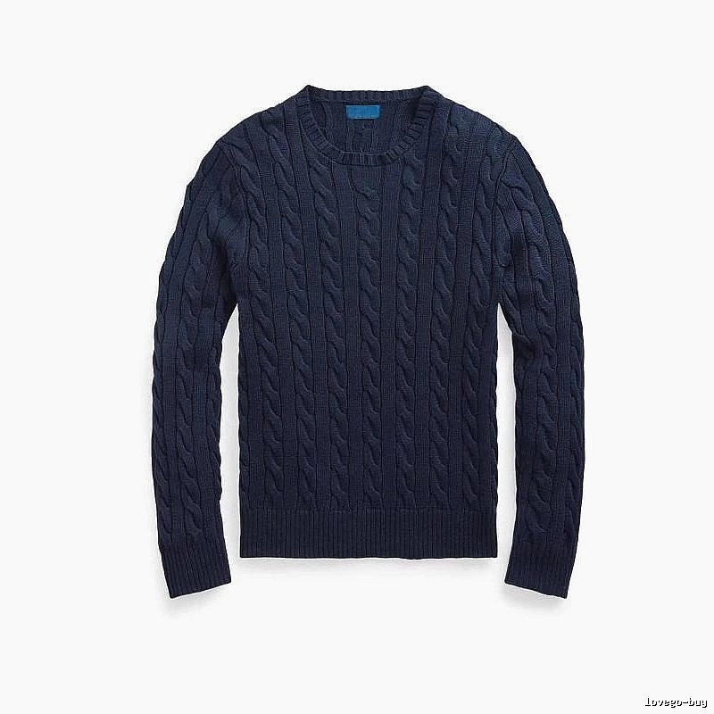 Ralph Lauren Travel Cable-knit sweater Navy Cable Knit with Modern Look