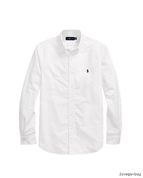 Ralph Lauren White Button-Down Shirt Casual Layering
