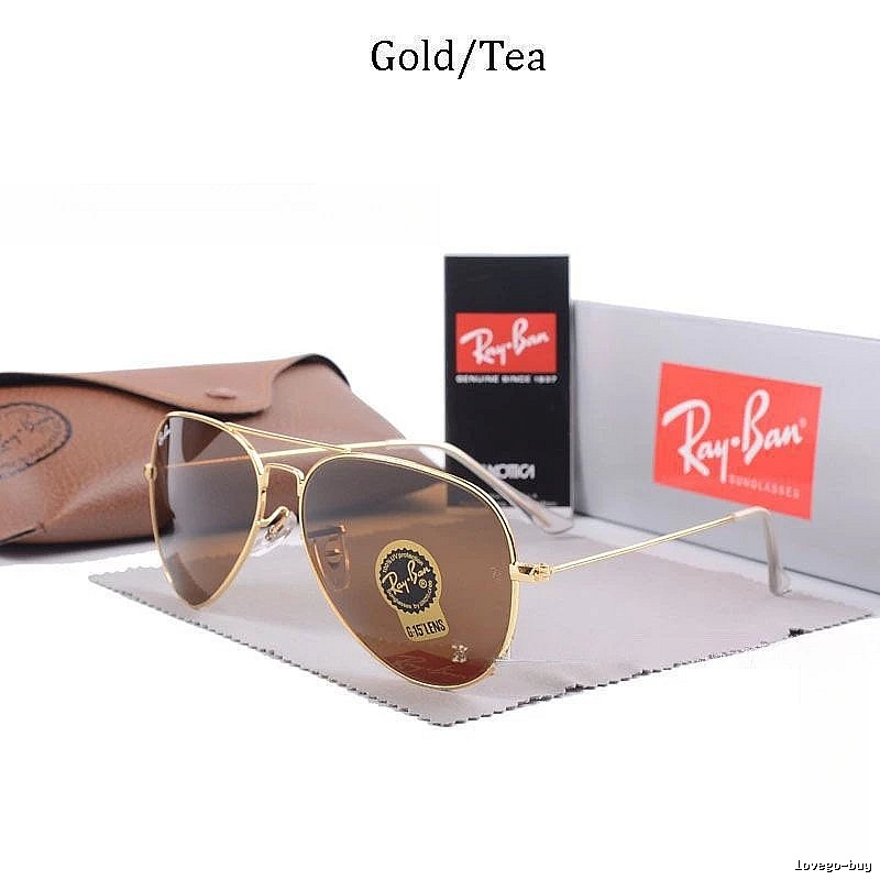 Ray-Ban Urban Aviator sunglasses Gold Tone Sunglasses with Statement Pattern
