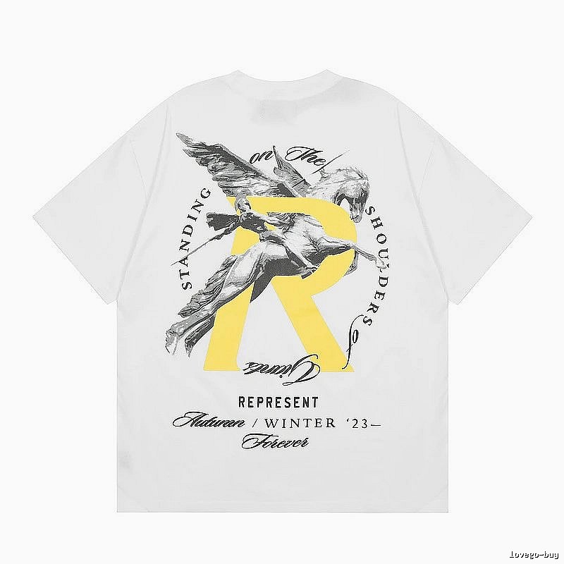 Represent White Style 857 Owners Club T-Shirt Statement Graphic Logo