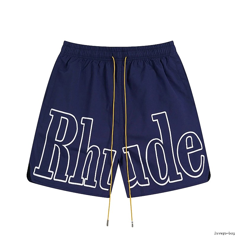 RHUDE Alphabet Wind Dark Blue Shorts