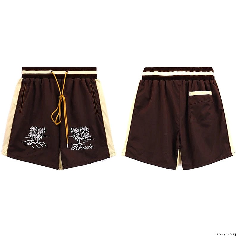 RHUDE casual style brown shorts