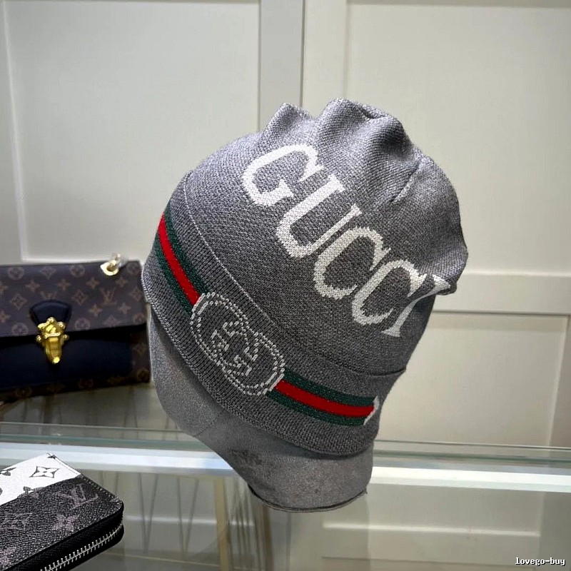 Ribbed Stripe Gucci Knit Beanie for Denim Pairing