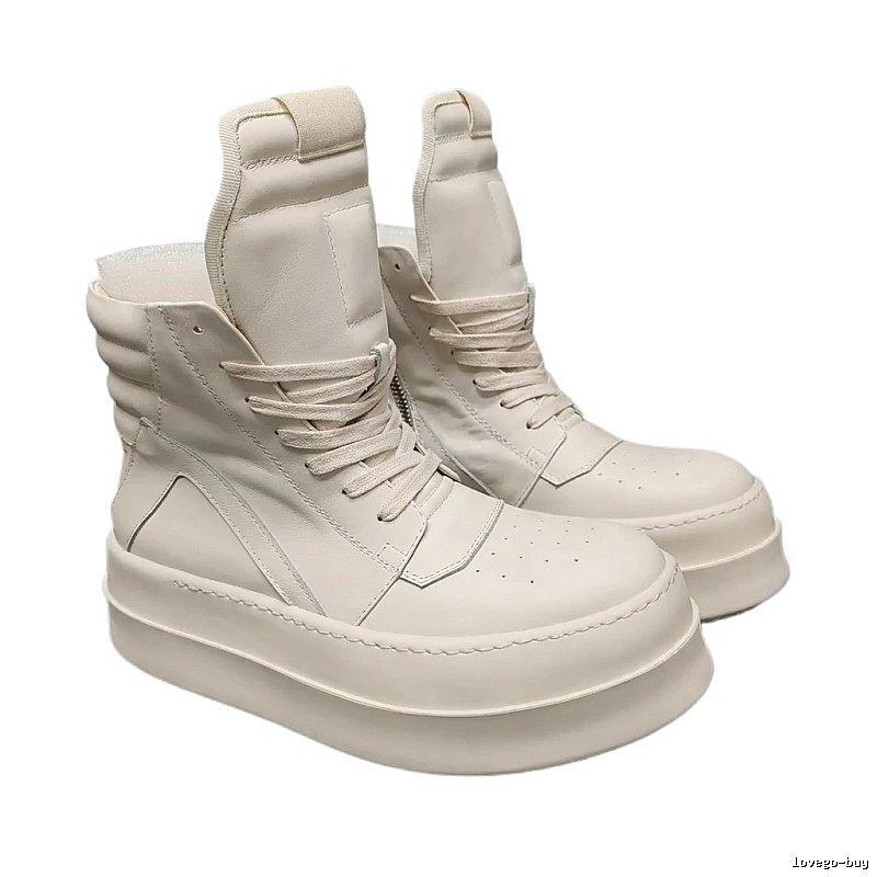Rick Owens Dark Avant-garde White Boots