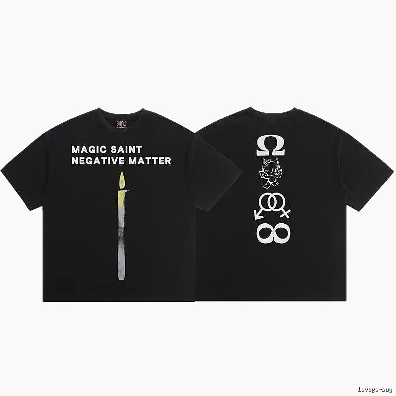 SAINT Magic Collection Street Style Black T-Shirt