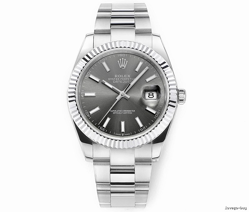 Silver And Gray Rolex Datejust Automatic Watch for occasion