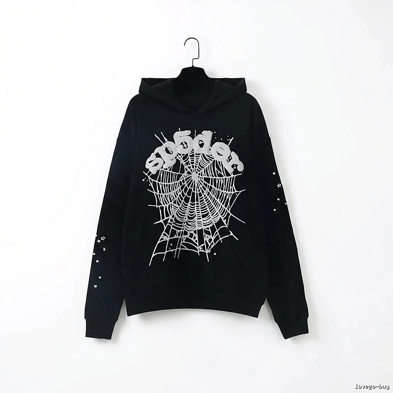 Sp5der Spider Print Black Sweatshirt