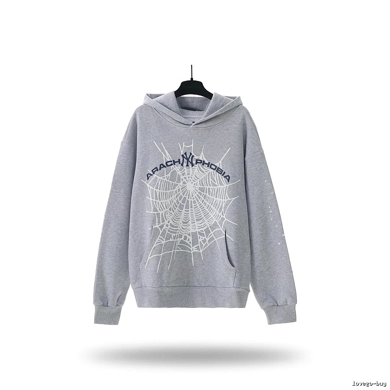 Sp5der Spider Series Grey Streetwear Sweatshirt