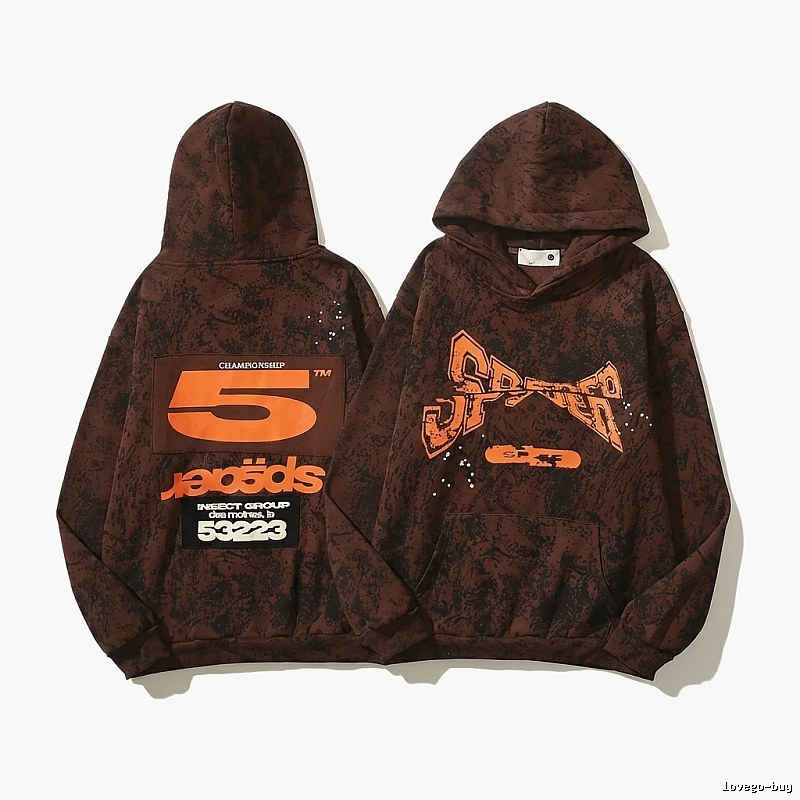 Sp5der Trendy and Cool Brown Sweatshirt