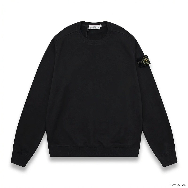 Stone Island basic black sweatshirt