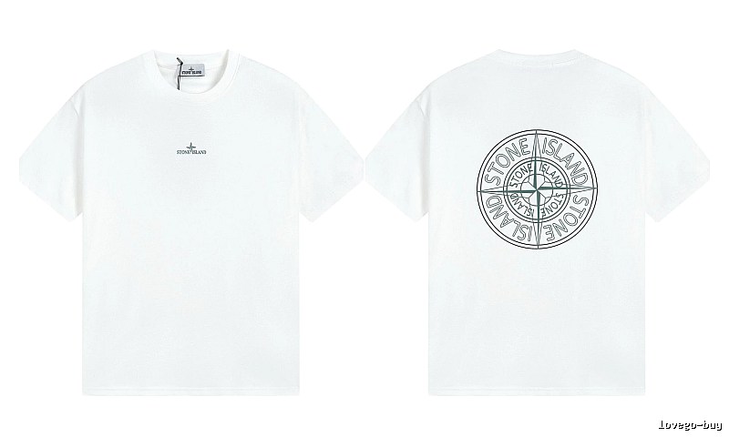Stone Island Compass Series Street Style White T-Shirt