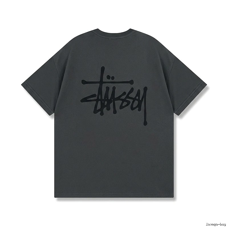 Stussy basic street style gray T-shirt