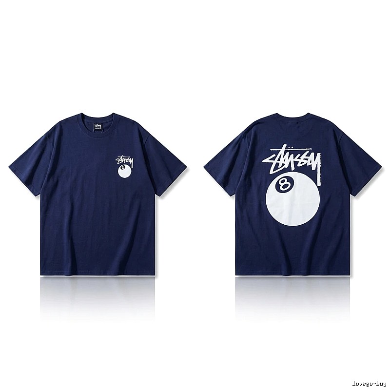 Stussy Billiards Element Minimalist Style T-shirt