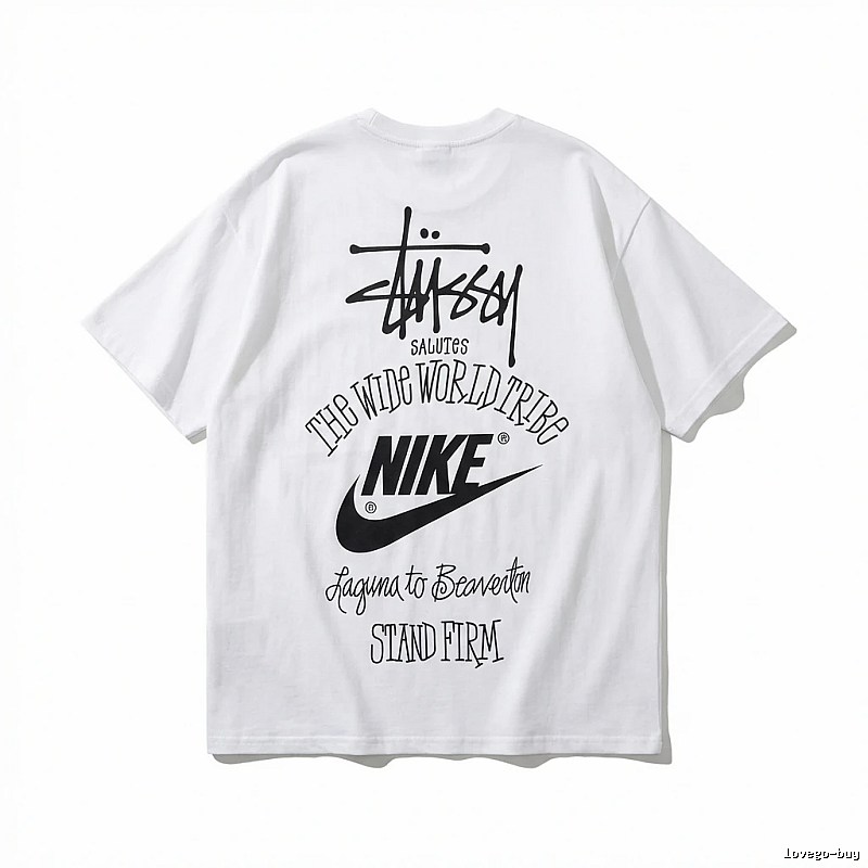 Stussy Co-branded Simple White T-shirt