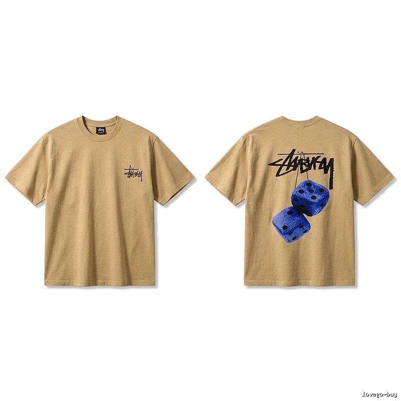 Stussy Dice Print Khaki Short-sleeve