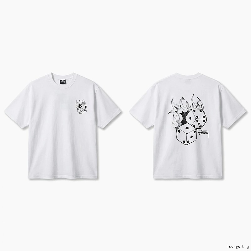 Stussy Dice Print Style White T-shirt