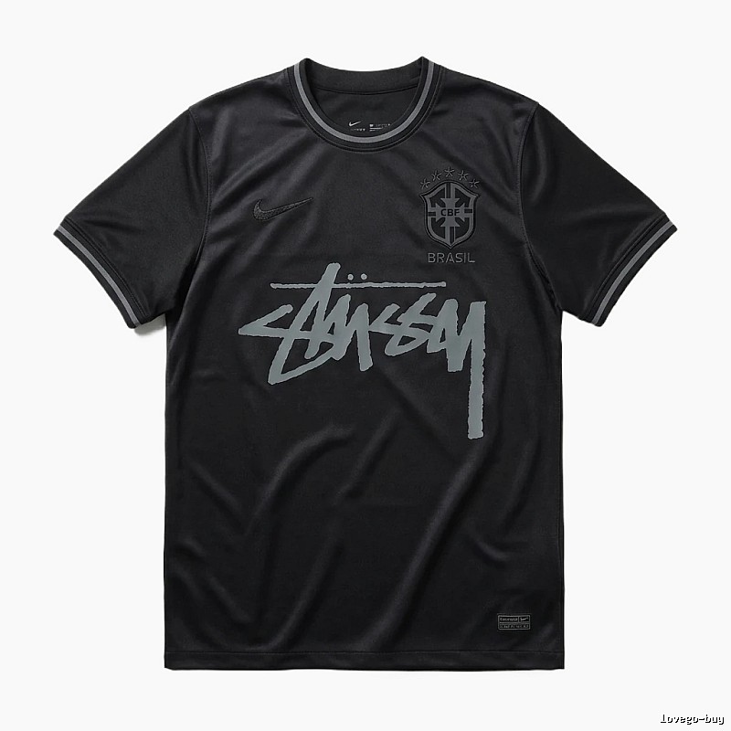 Stussy graffiti-style black T-shirt