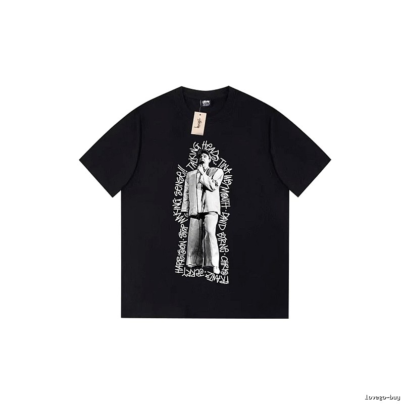 Stussy Lightweight Graphic T-shirt Black White Stussy for Trend Styling
