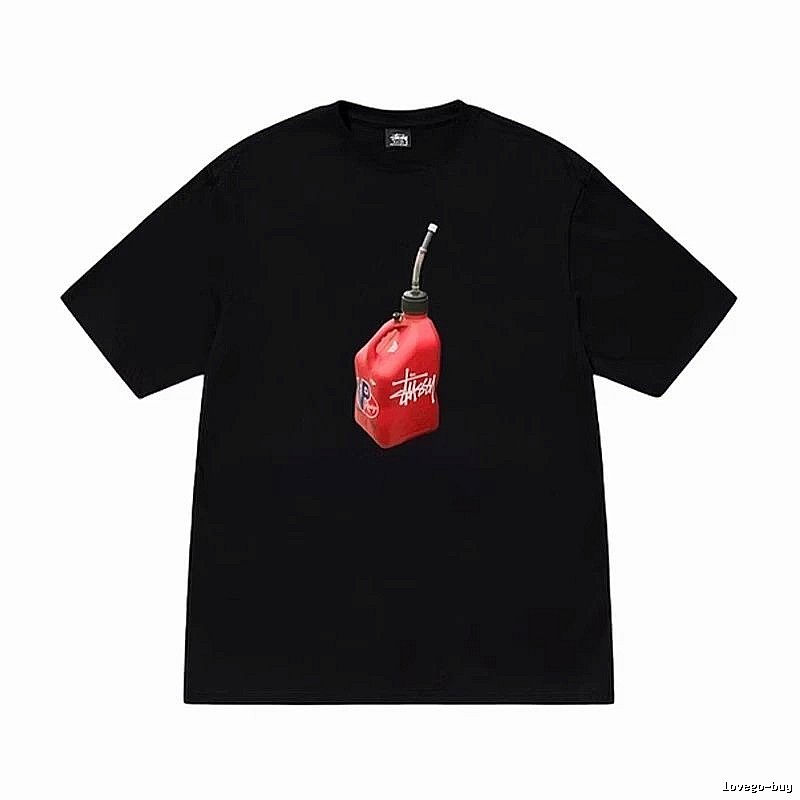 Stussy Monogram Graphic T-shirt Black White Stussy for Layered Styling
