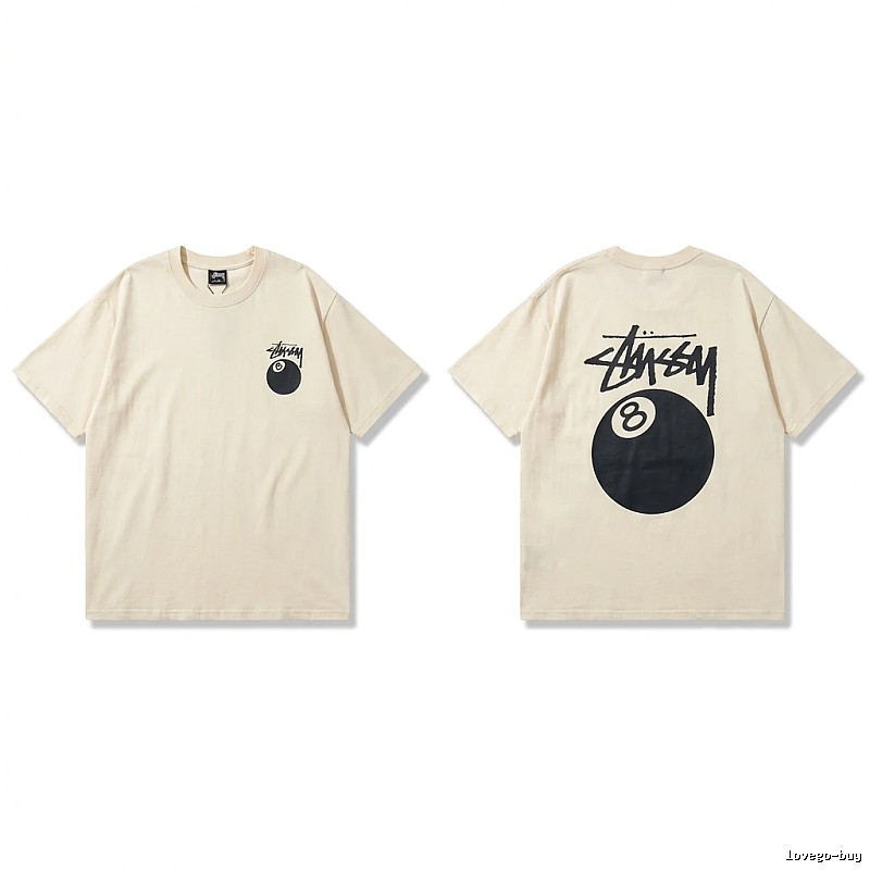 Stussy No.8 Ball Series Retro-Style T-Shirt