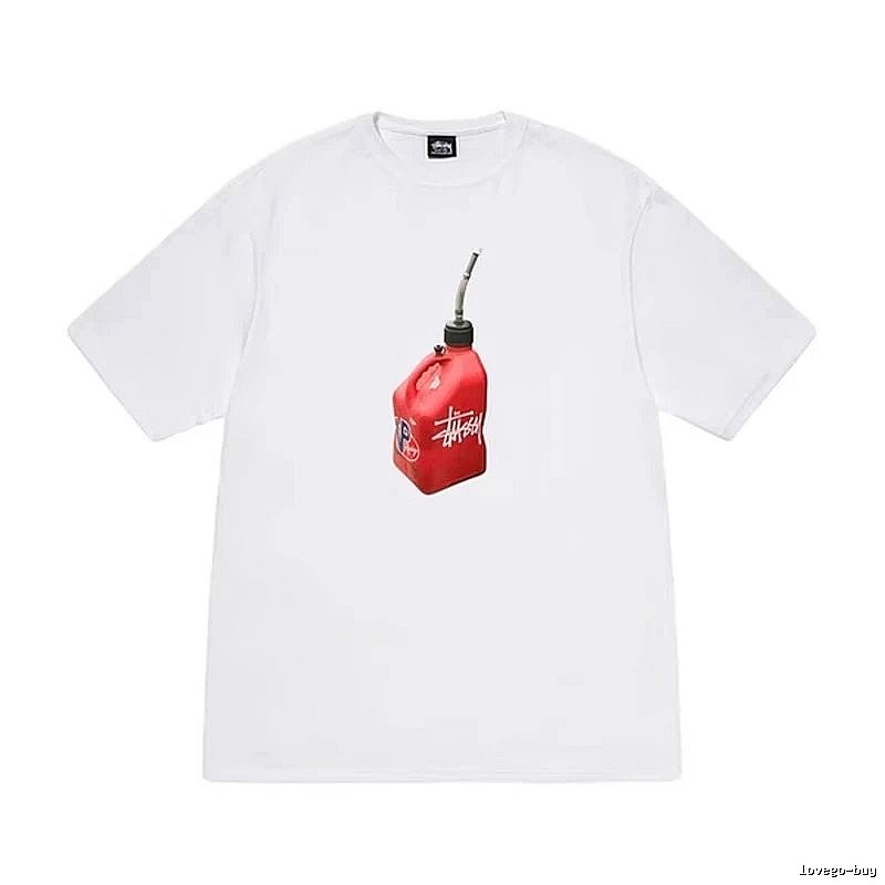 Stussy Patterned Graphic T-shirt Black White Stussy with Polished Detail