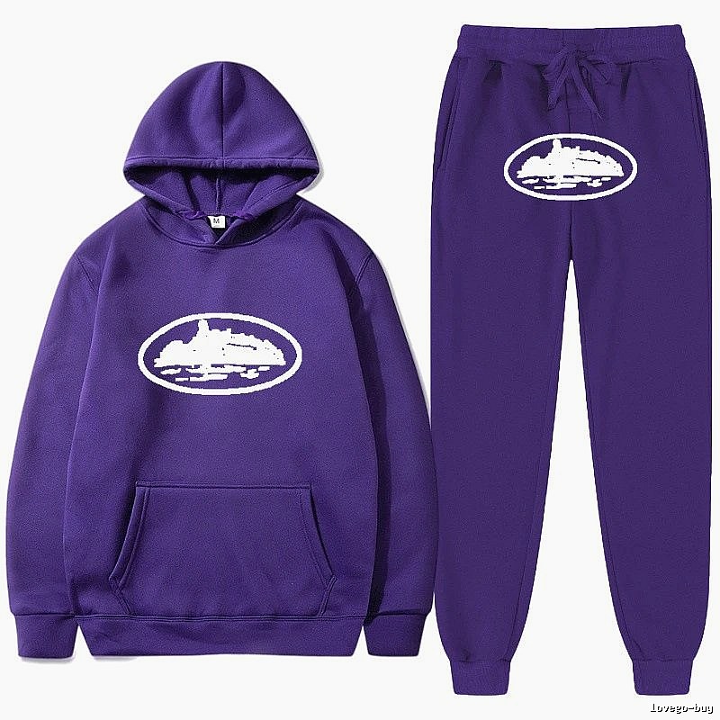 Stussy Purple Tracksuit Set Airport Outfit Logo