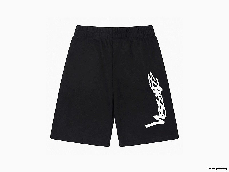 Stussy street-style black shorts