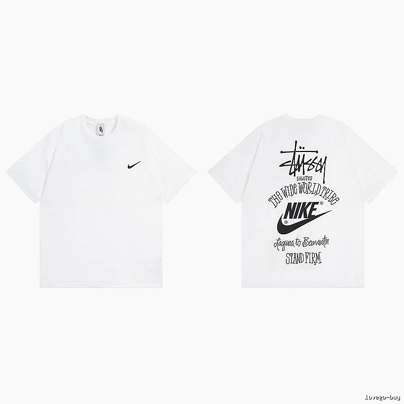 Stussy White Spider Graphic T-Shirt Poolside Style Logo