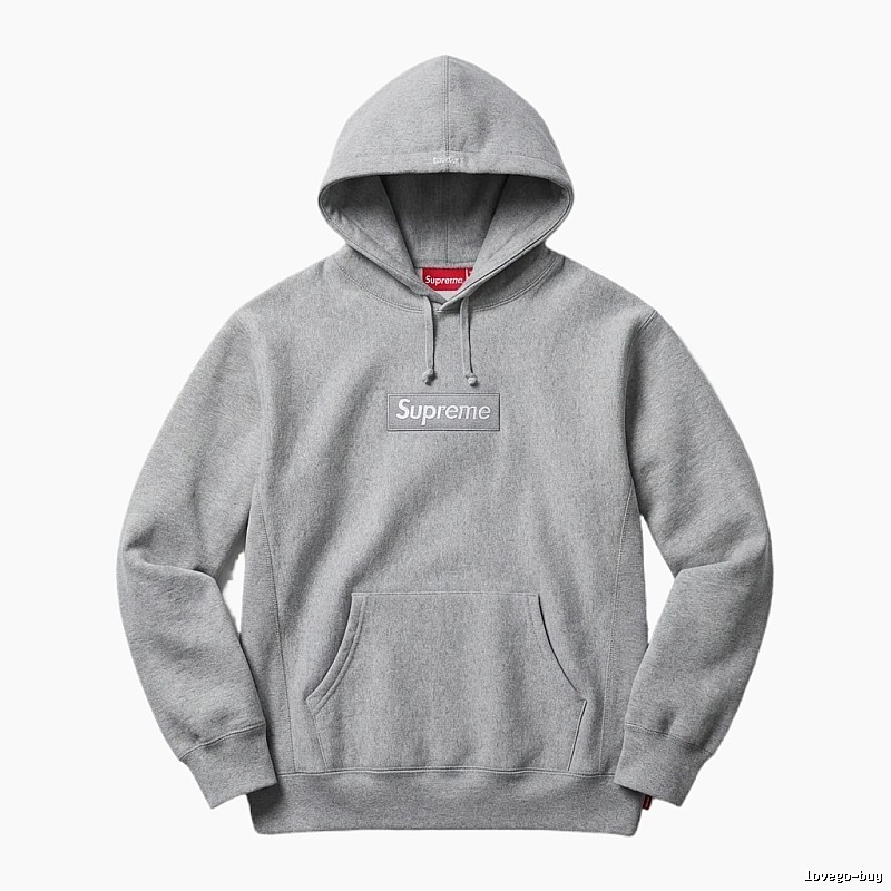 Supreme basic grey hoodie