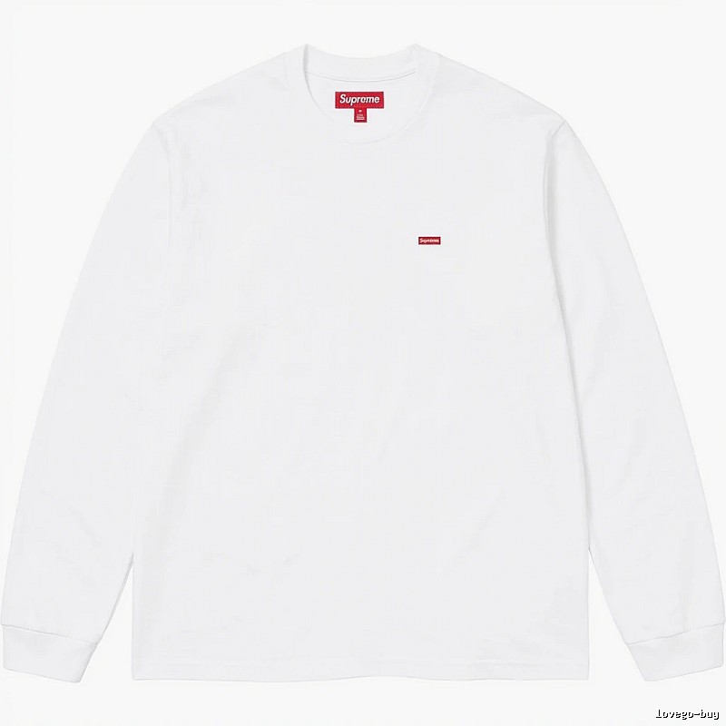 Supreme basic simple white long-sleeve