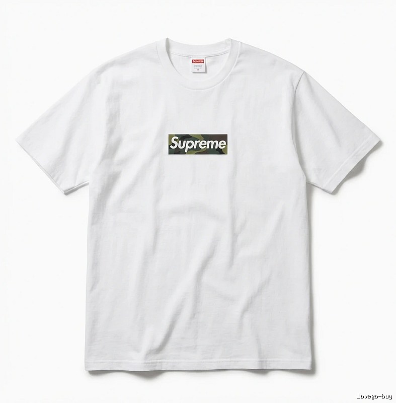 Supreme camouflage style white T-shirt