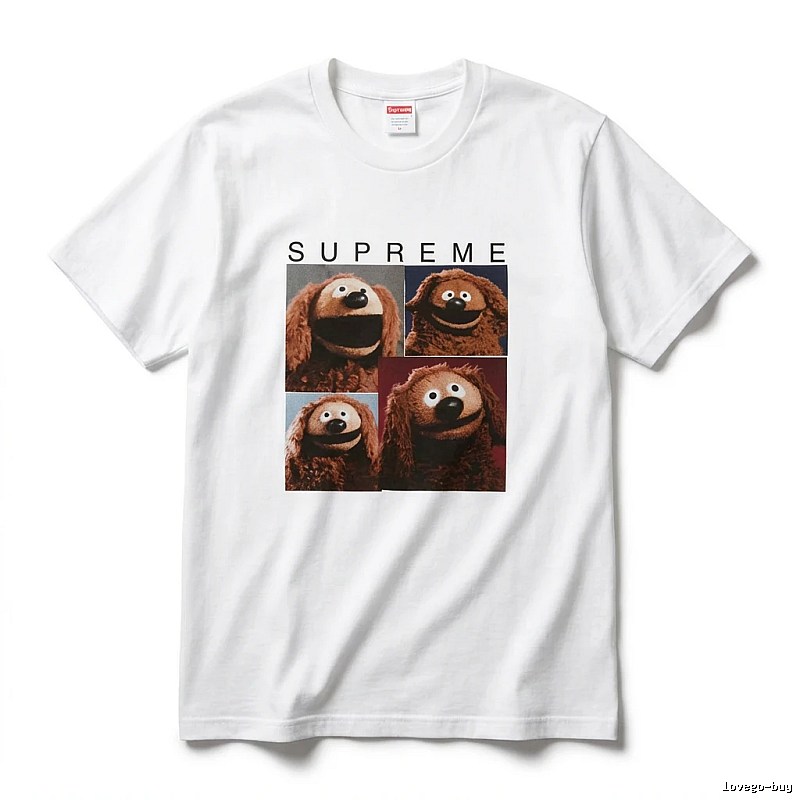 Supreme cartoon print white T-shirt